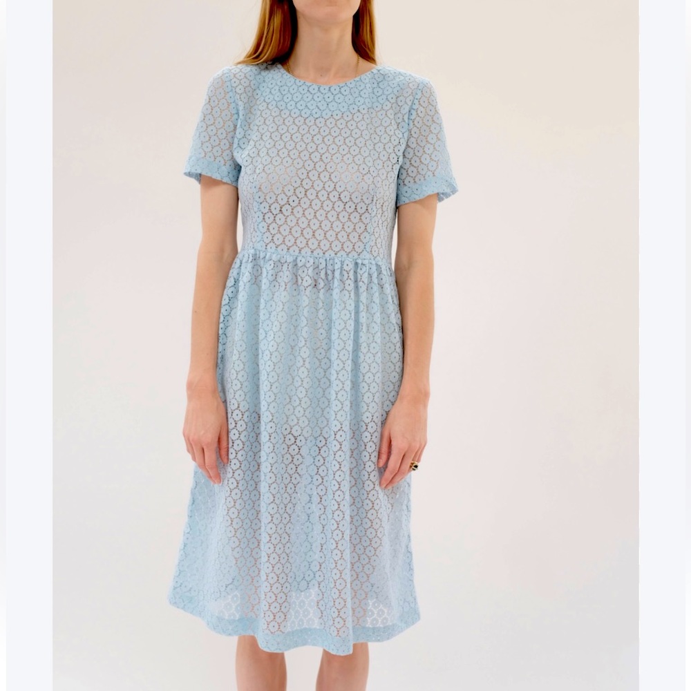 BEKLINA Selva Dress Japanese Lace Blue XS NEW